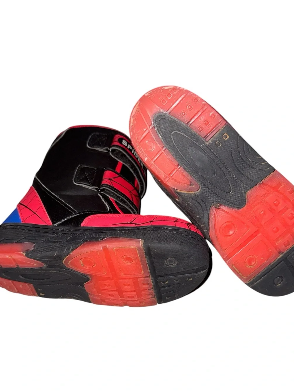 Spider-Man Kids' Black & Red Light-Up Boots